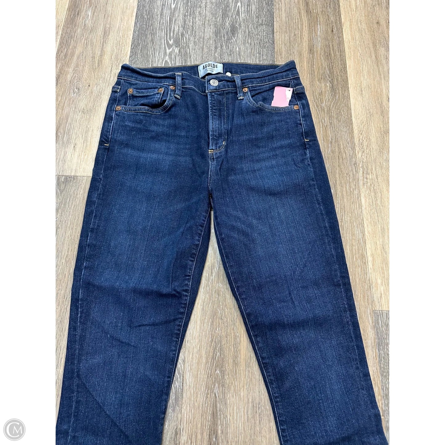 Jeans Skinny By Agolde In Blue Denim, Size: 8