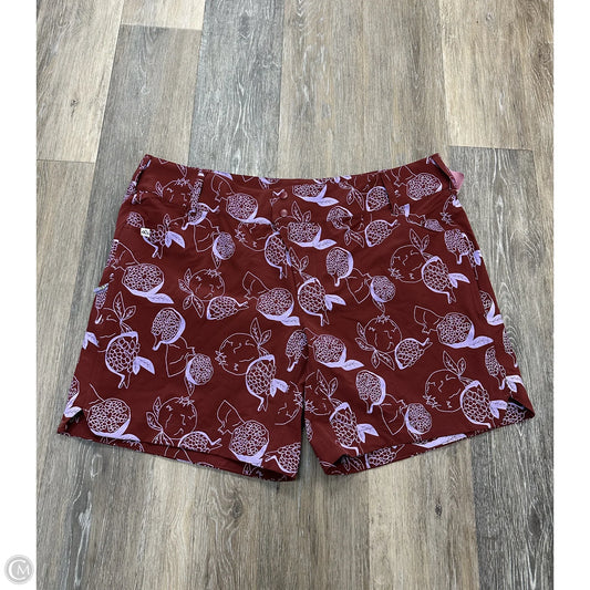 Athletic Shorts By Wild Rye In Purple & Red, Size: 18