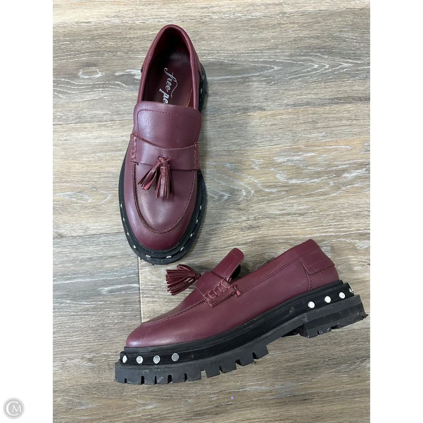 Shoes Flats By Free People In Maroon, Size: 7.5