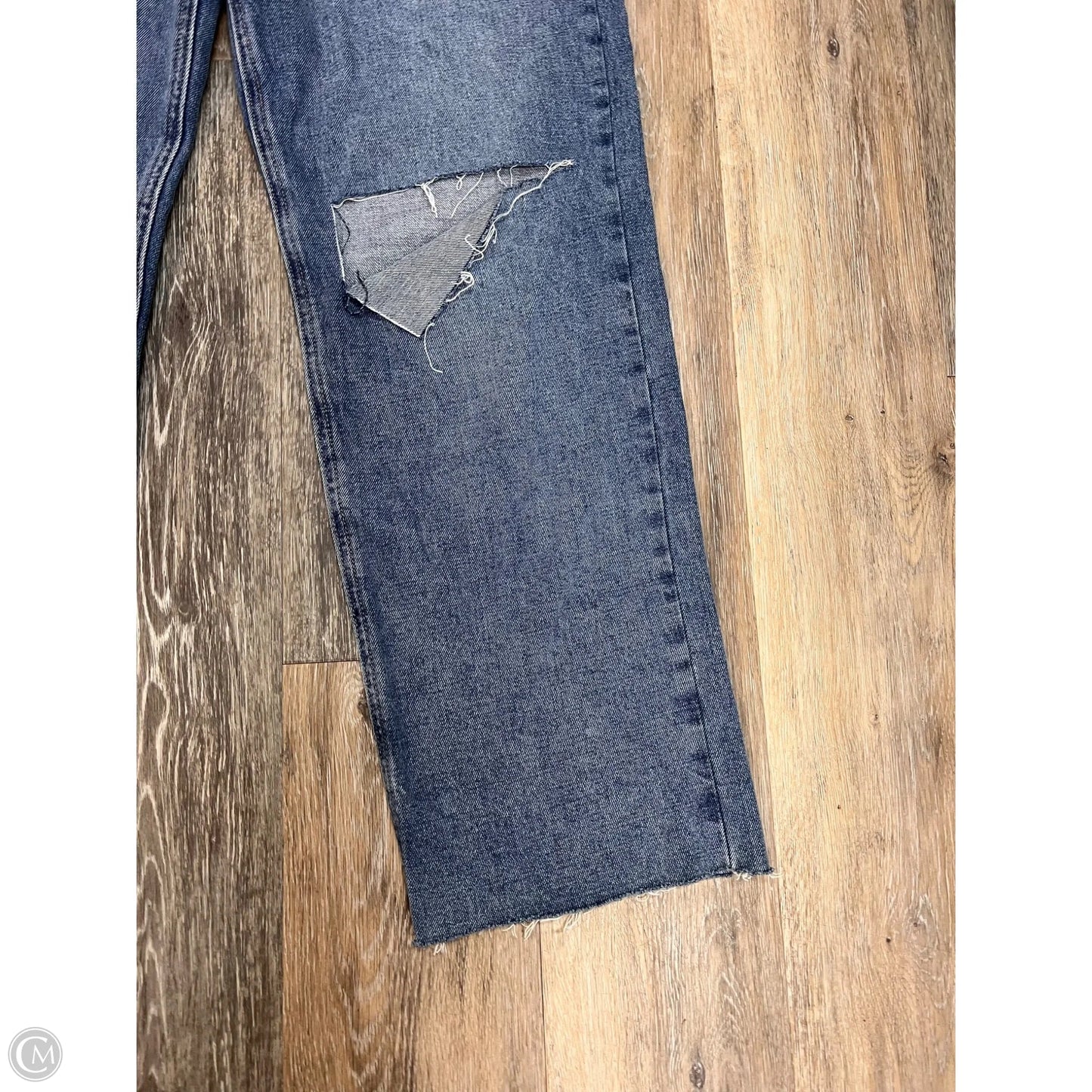 Jeans Straight By Just Black In Blue Denim, Size: 10