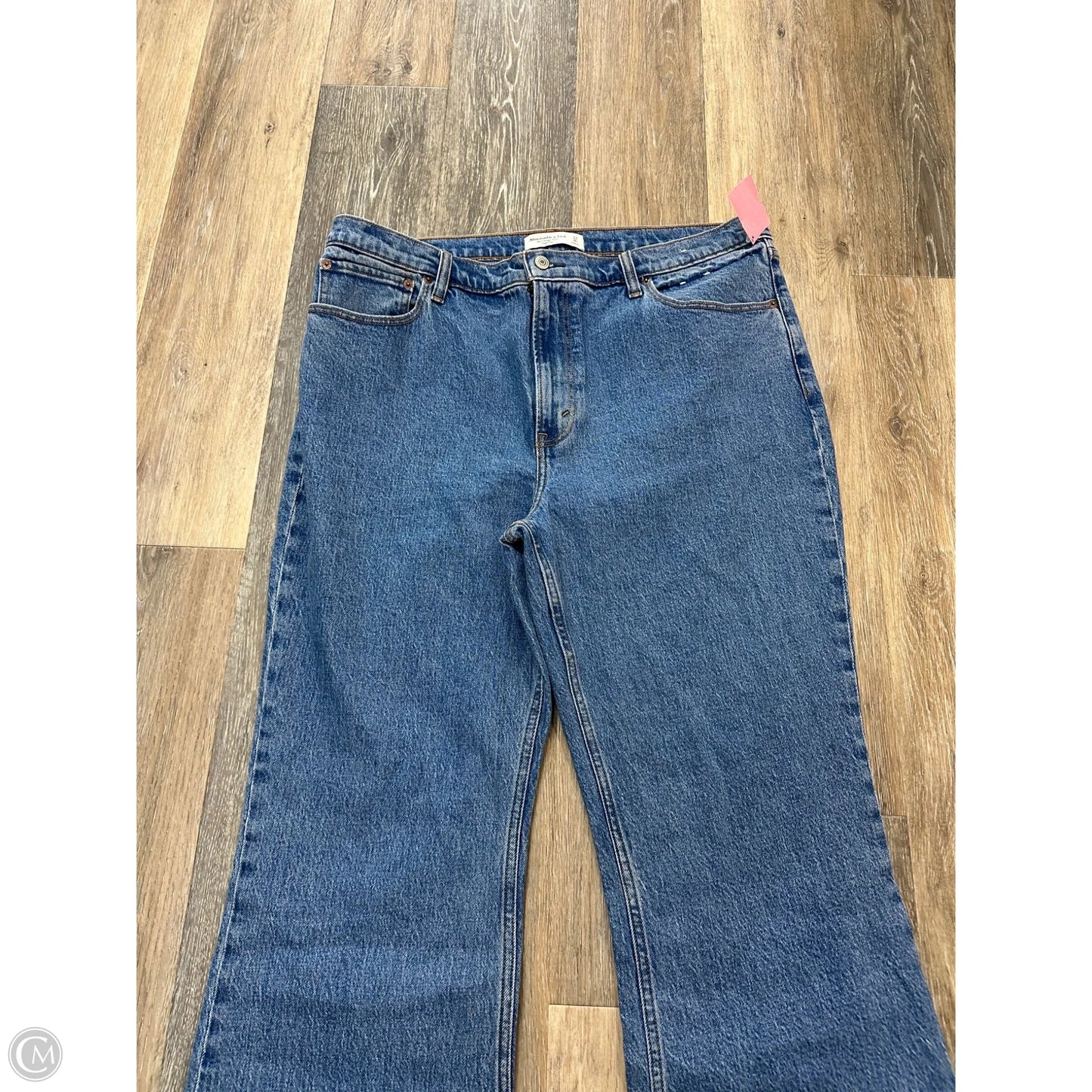 Jeans Flared By Abercrombie And Fitch In Blue Denim, Size: 16
