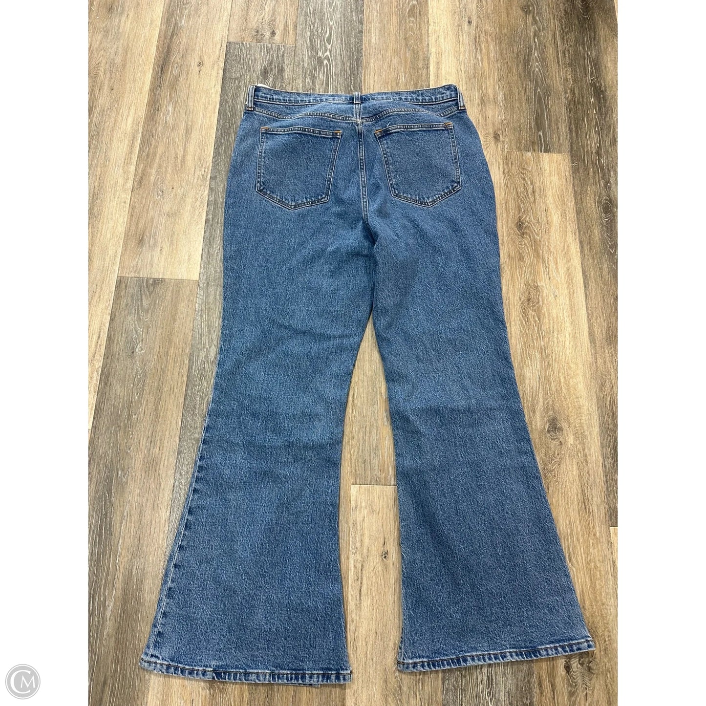 Jeans Flared By Abercrombie And Fitch In Blue Denim, Size: 16