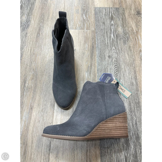Boots Ankle Heels By Toms In Grey, Size: 8