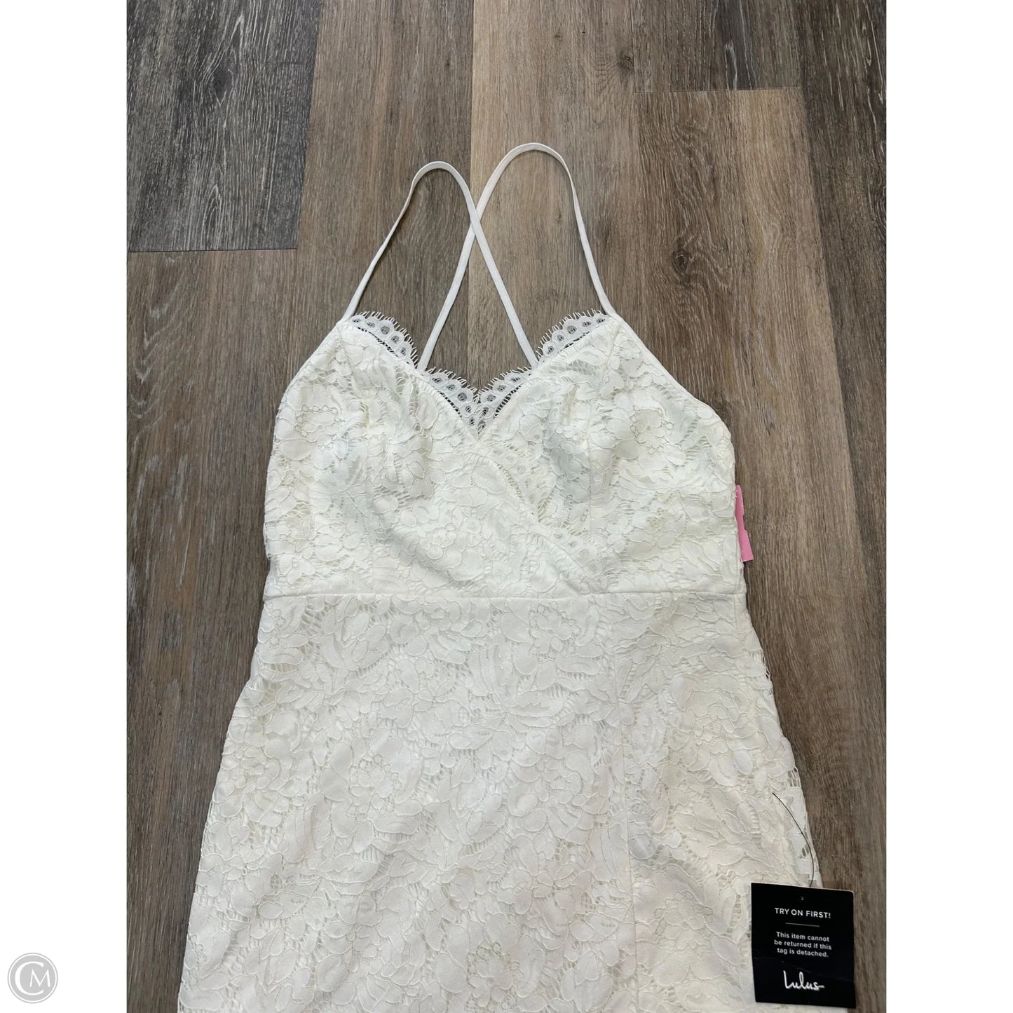 Dress Party Midi By Lulus In White, Size: M