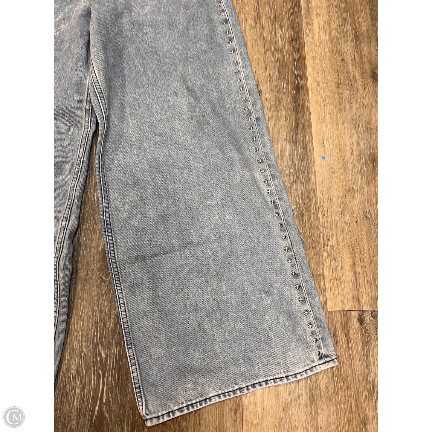 Jeans Wide Leg By Gap In Blue Denim, Size: 10