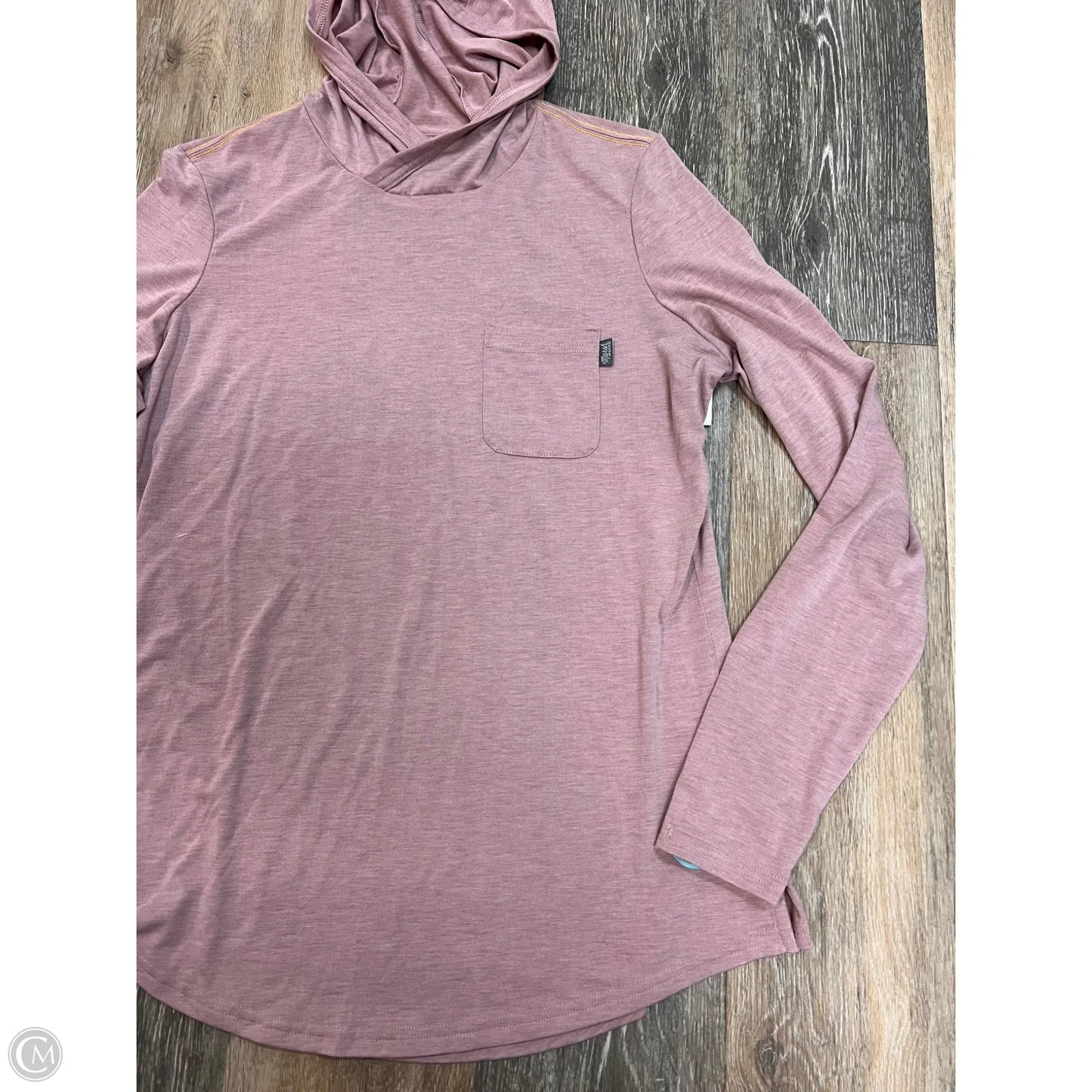 Athletic Sweatshirt Hoodie By Marsh Wear In Pink, Size: S
