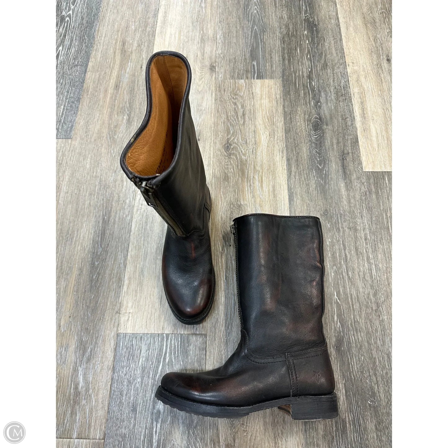 Boots Designer By Frye In Brown, Size: 7.5