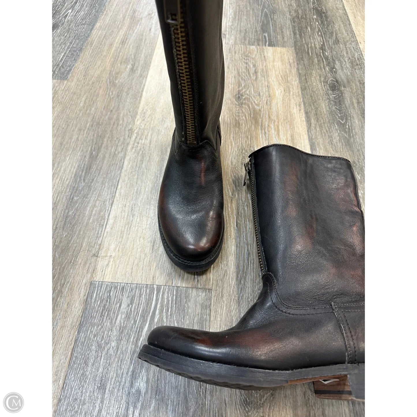 Boots Designer By Frye In Brown, Size: 7.5