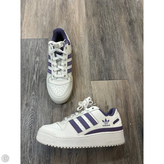 Shoes Sneakers By Adidas In Purple & White, Size: 8