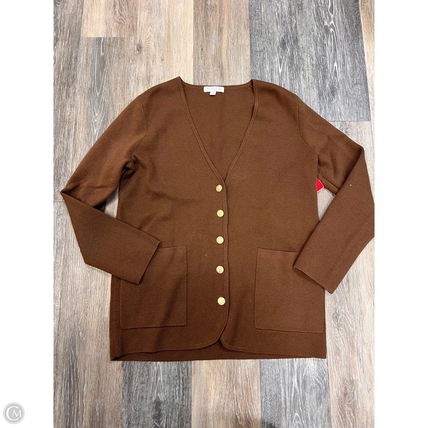 Sweater Cardigan By J. Crew In Tan, Size: Xs