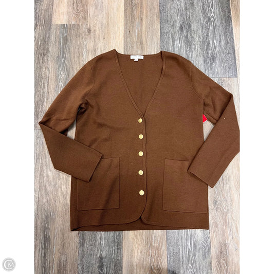 Sweater Cardigan By J. Crew In Tan, Size: Xs