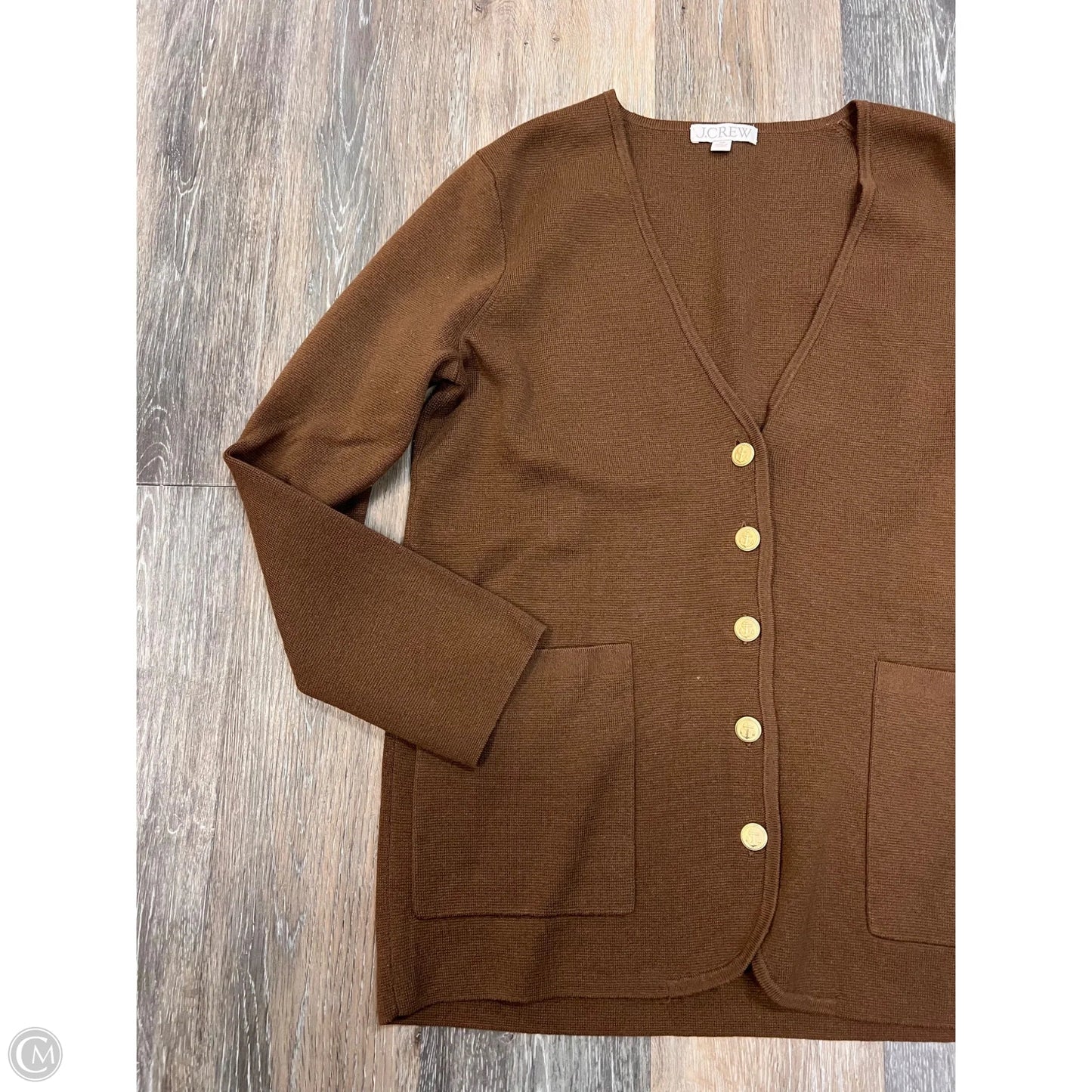 Sweater Cardigan By J. Crew In Tan, Size: Xs