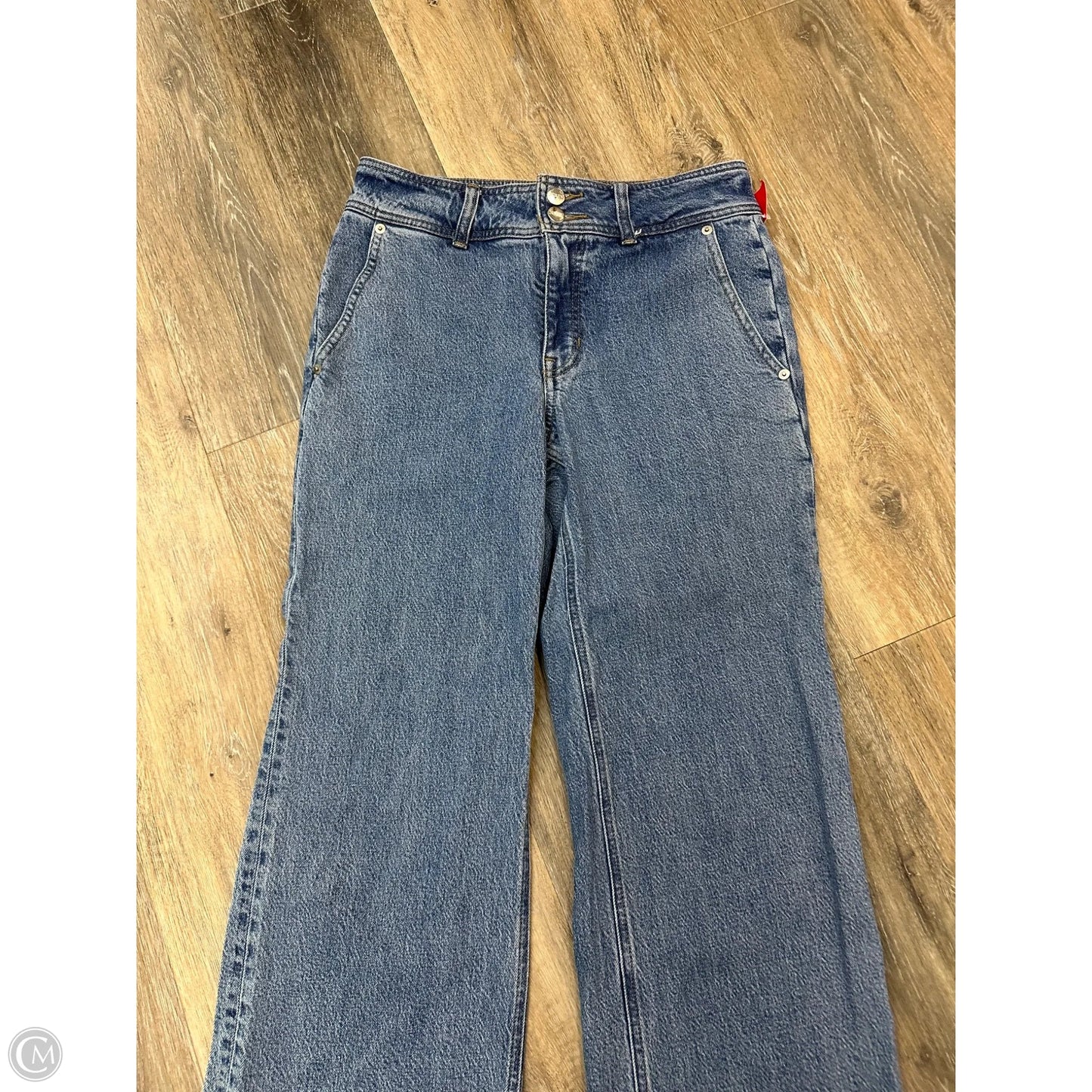 Jeans Wide Leg By J. Crew In Blue Denim, Size: 4