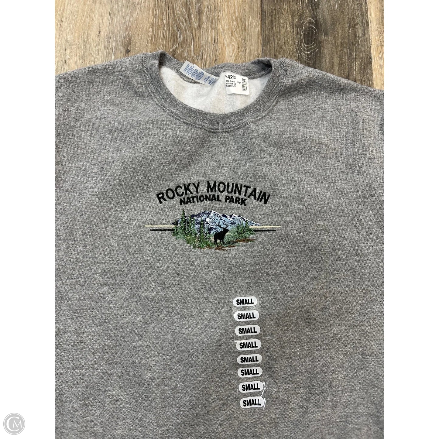 Sweatshirt Crewneck By Jerzees In Grey, Size: S