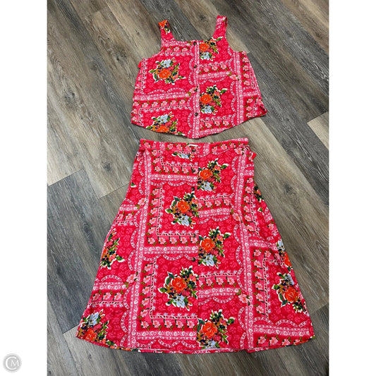 Skirt Set 2pc By Lc Lauren Conrad In Pink, Size: Xl