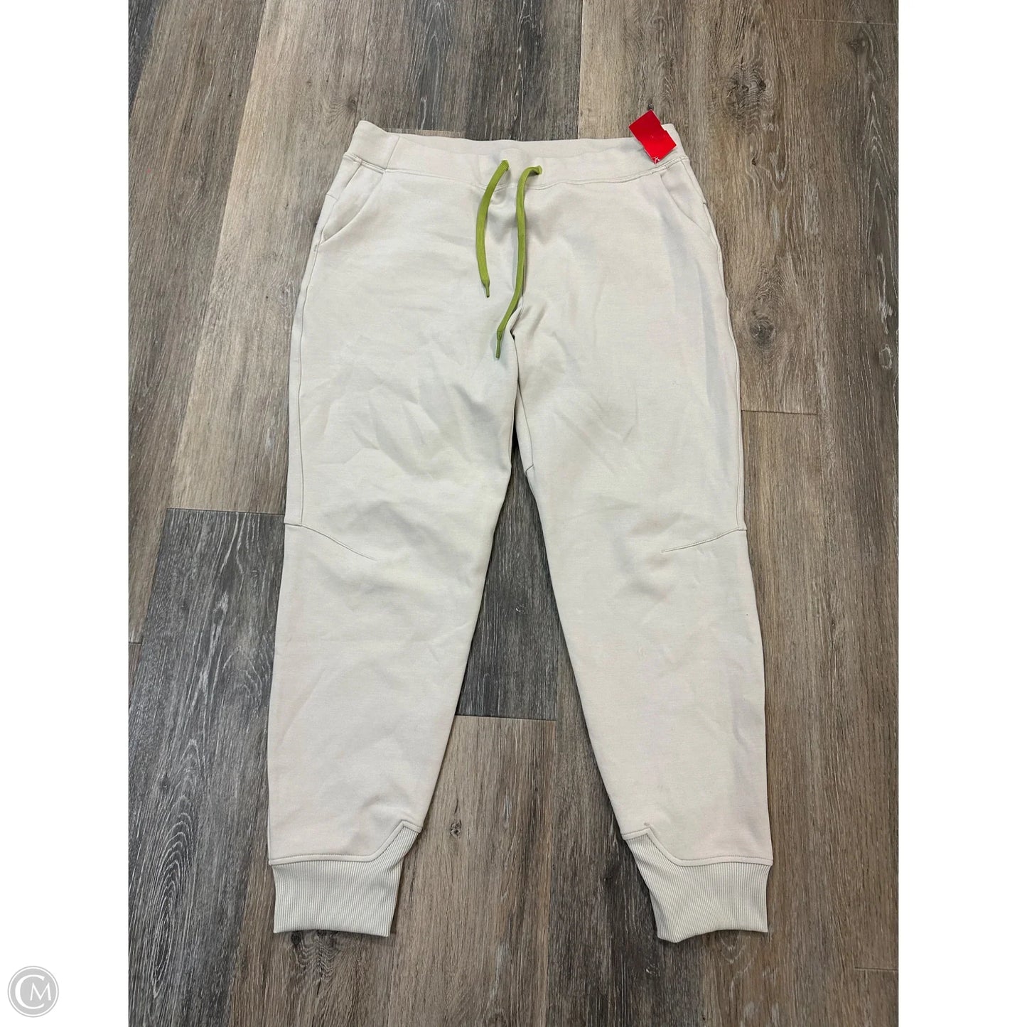 Athletic Pants By Noli In Cream, Size: L