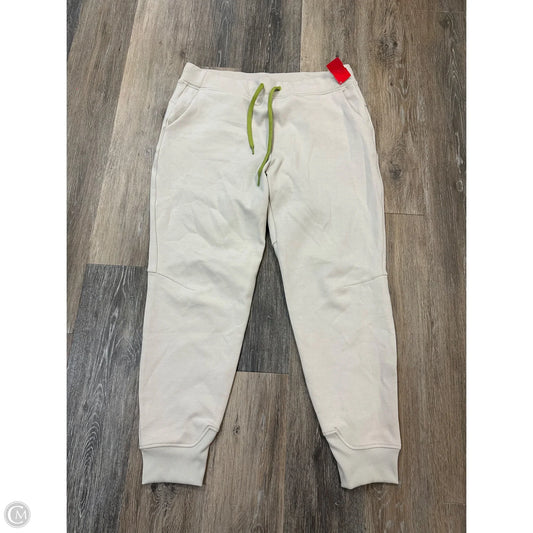 Athletic Pants By Noli In Cream, Size: L