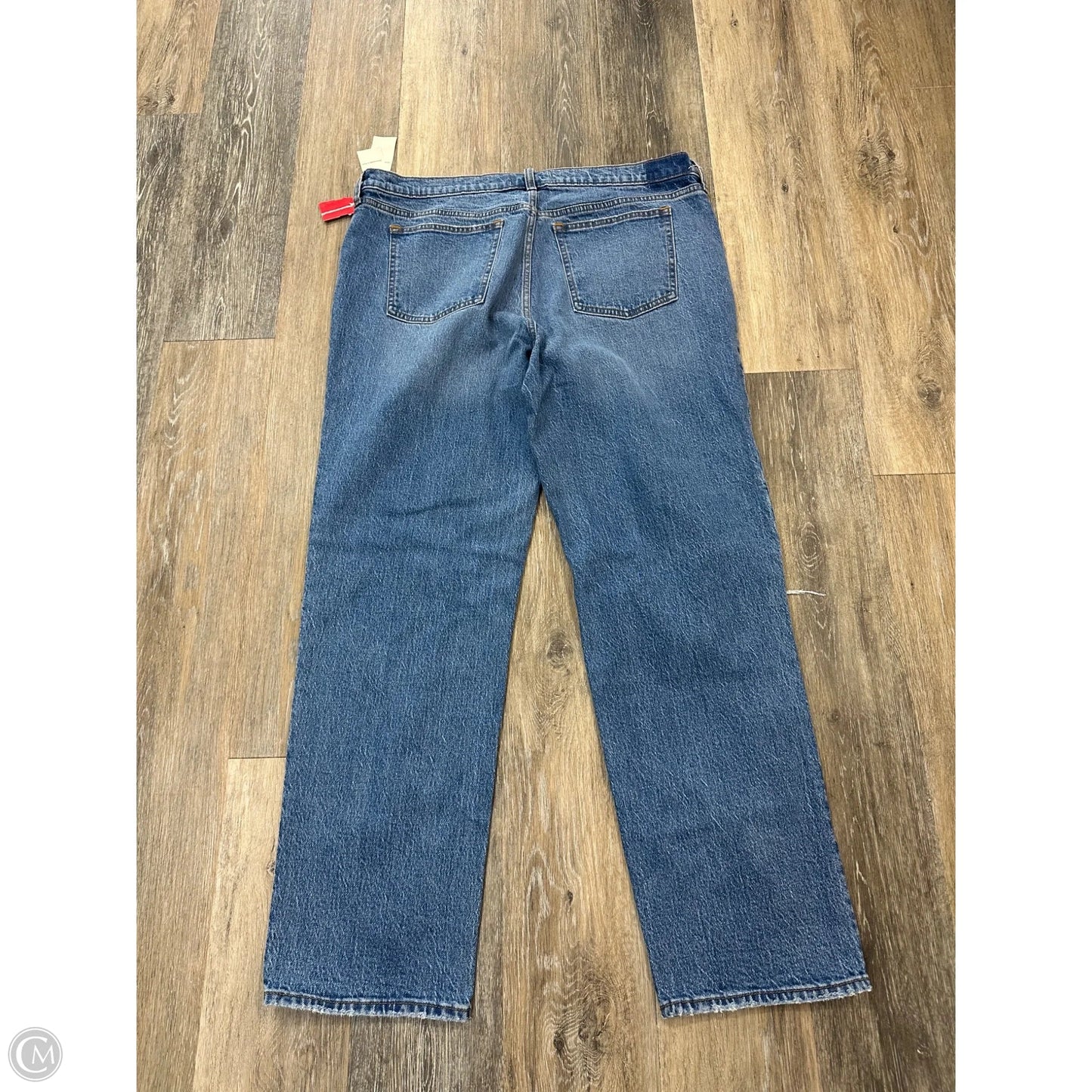 Jeans Straight By Abercrombie And Fitch In Blue Denim, Size: 16