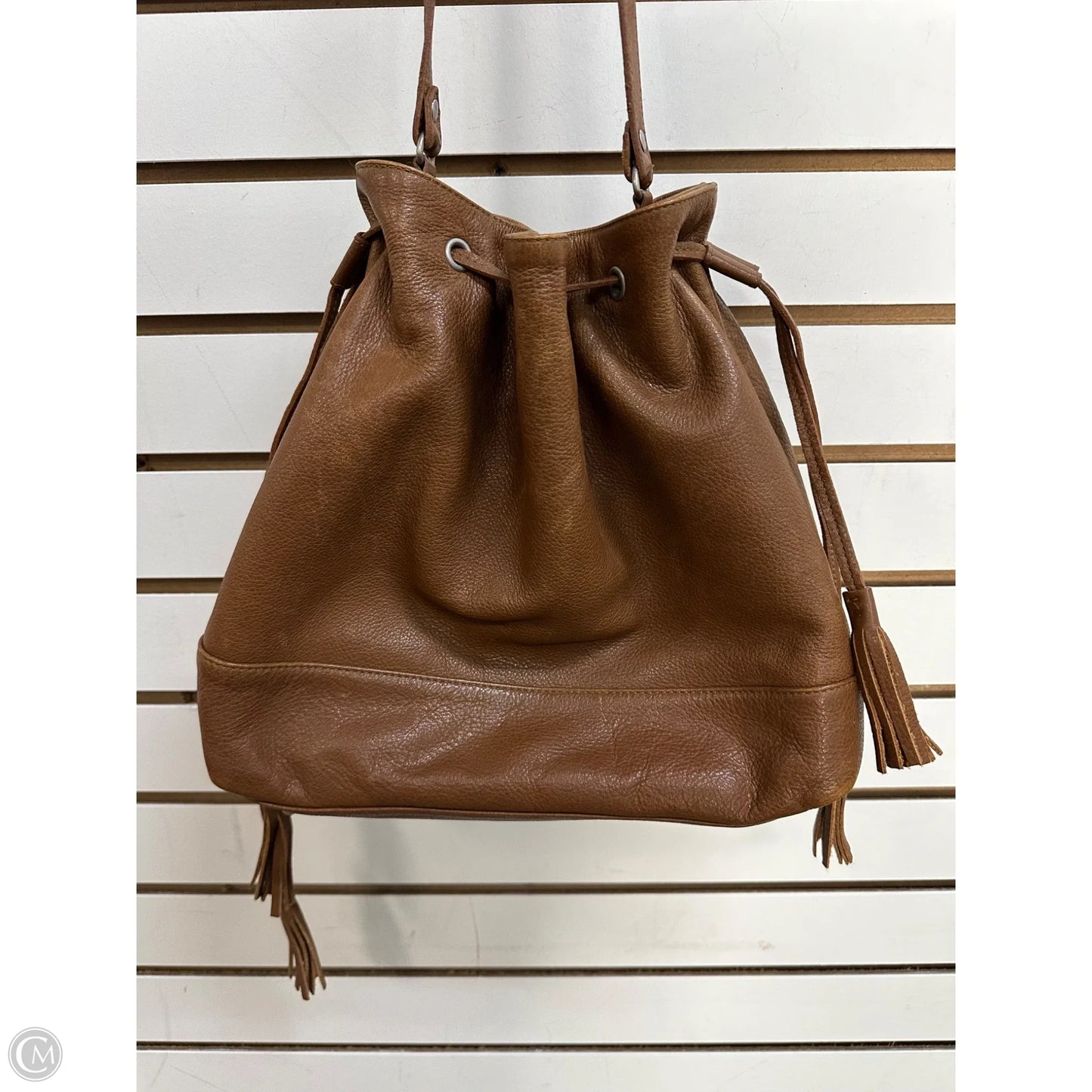 Crossbody Leather By Eileen Fisher, Size: Large
