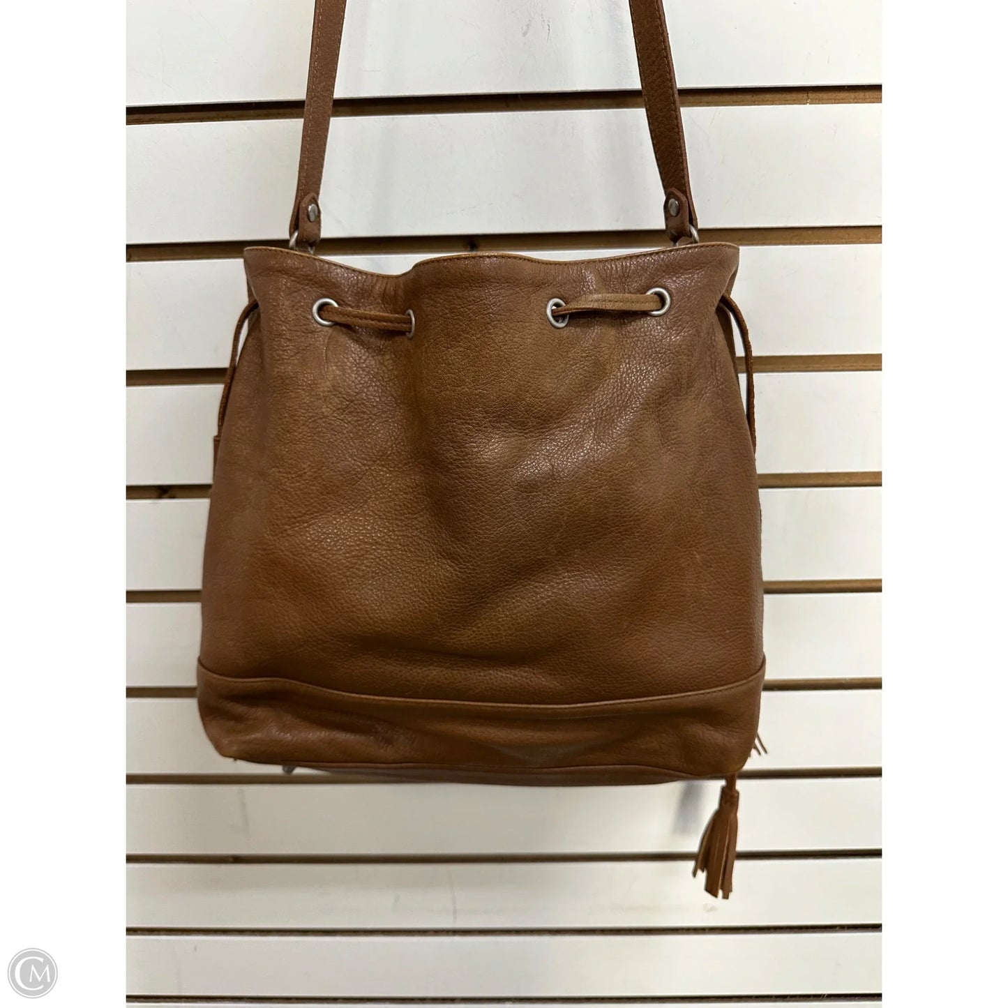 Crossbody Leather By Eileen Fisher, Size: Large