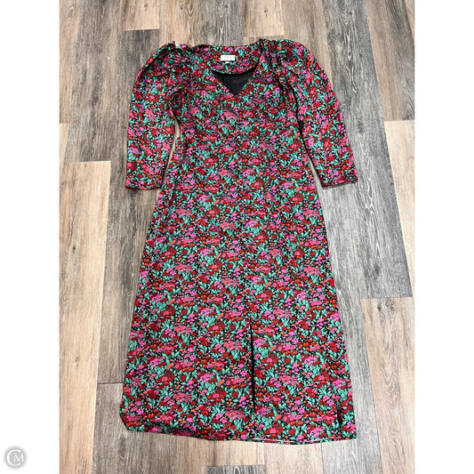 Dress Party Long By J. Crew In Floral Print, Size: 12