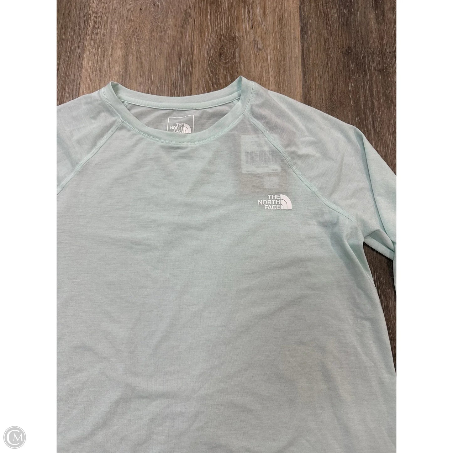 Athletic Top Long Sleeve Crewneck By The North Face In Blue, Size: M