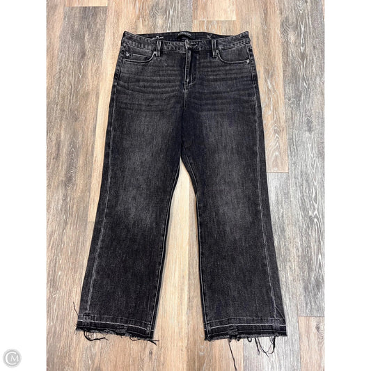 -Jeans Flared By Liverpool In Black Denim, Size: 12/31