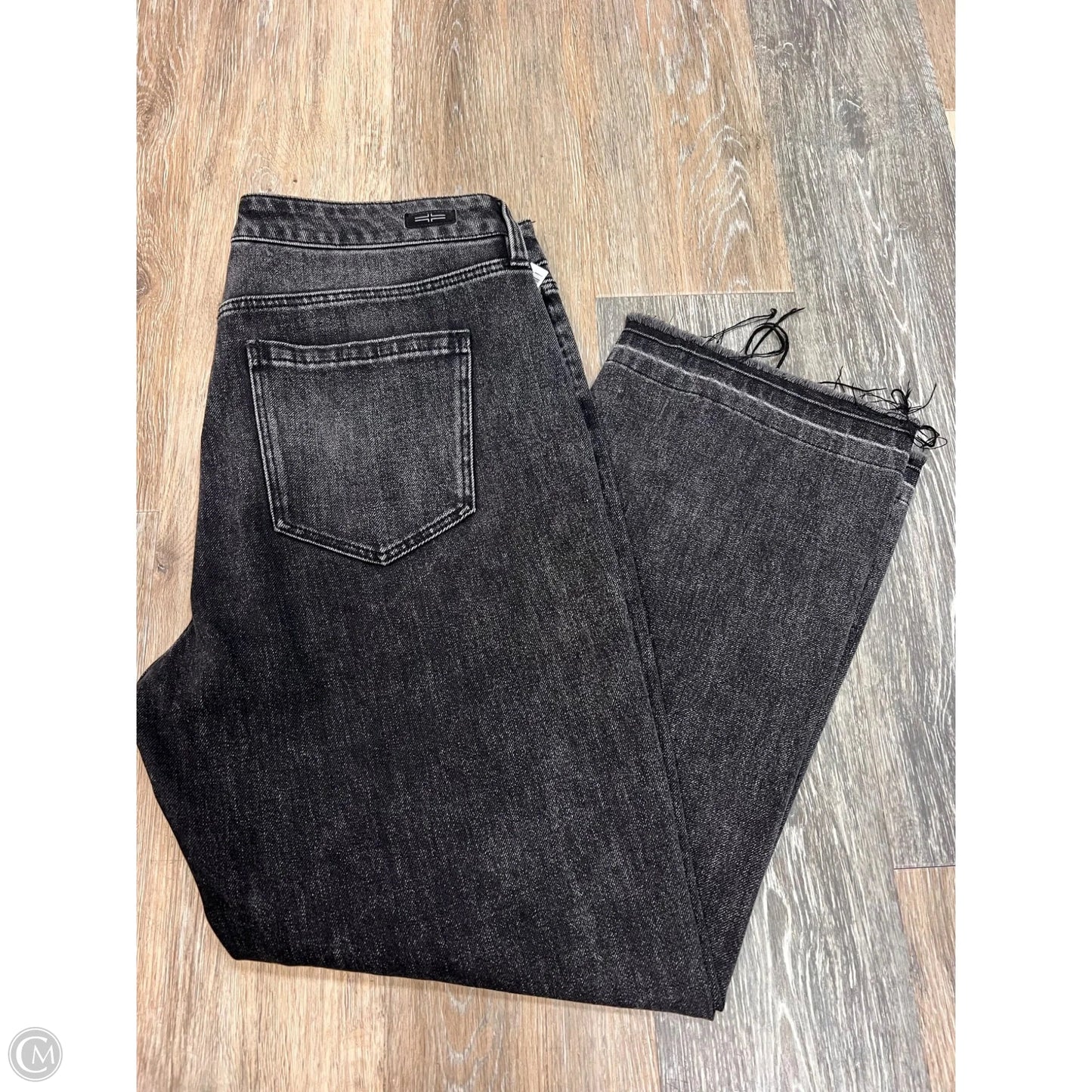 -Jeans Flared By Liverpool In Black Denim, Size: 12/31