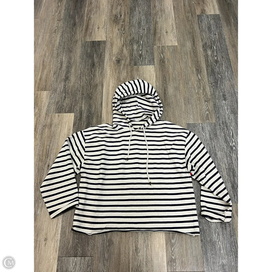 Sweatshirt Hoodie By 0039 Italy In Striped Pattern, Size: M
