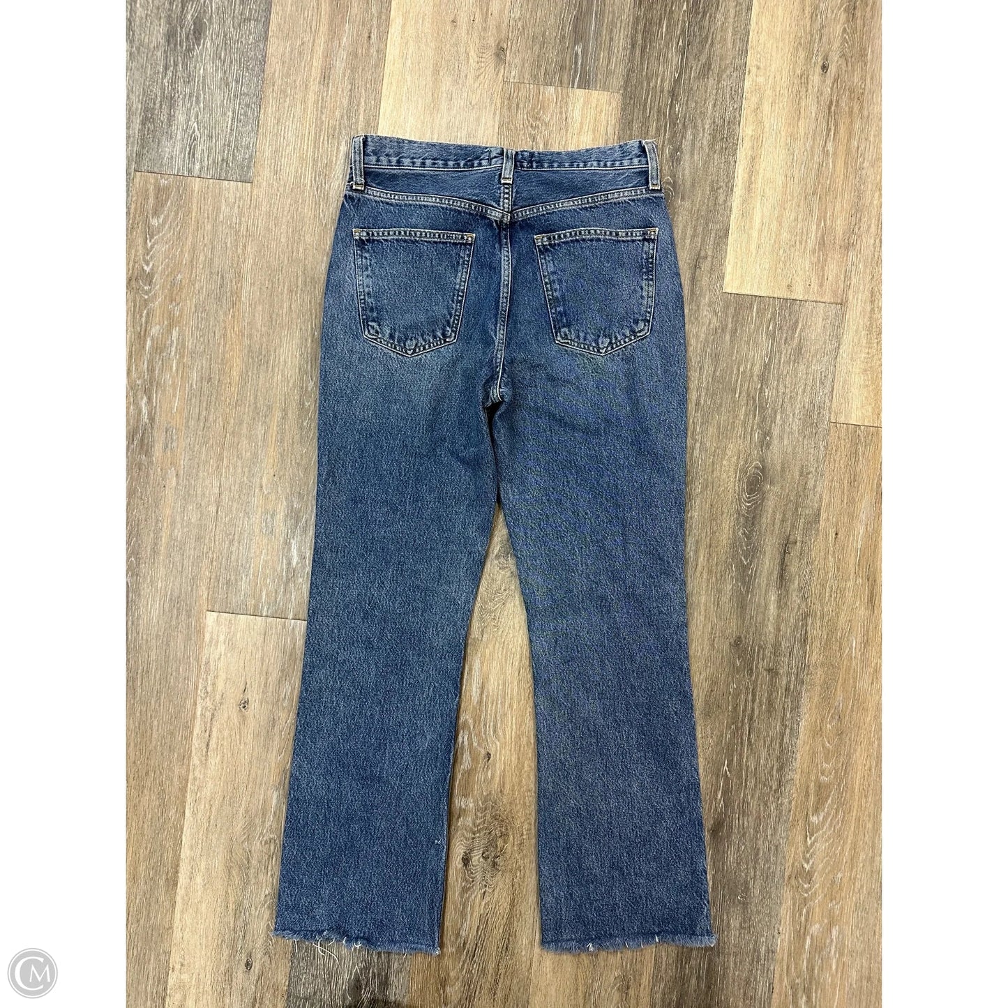 Jeans Boot Cut By Agolde In Blue Denim, Size: 4