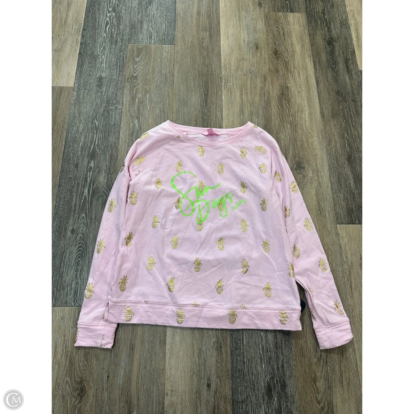 Top Long Sleeve Designer By Lilly Pulitzer In Pink, Size: Xs
