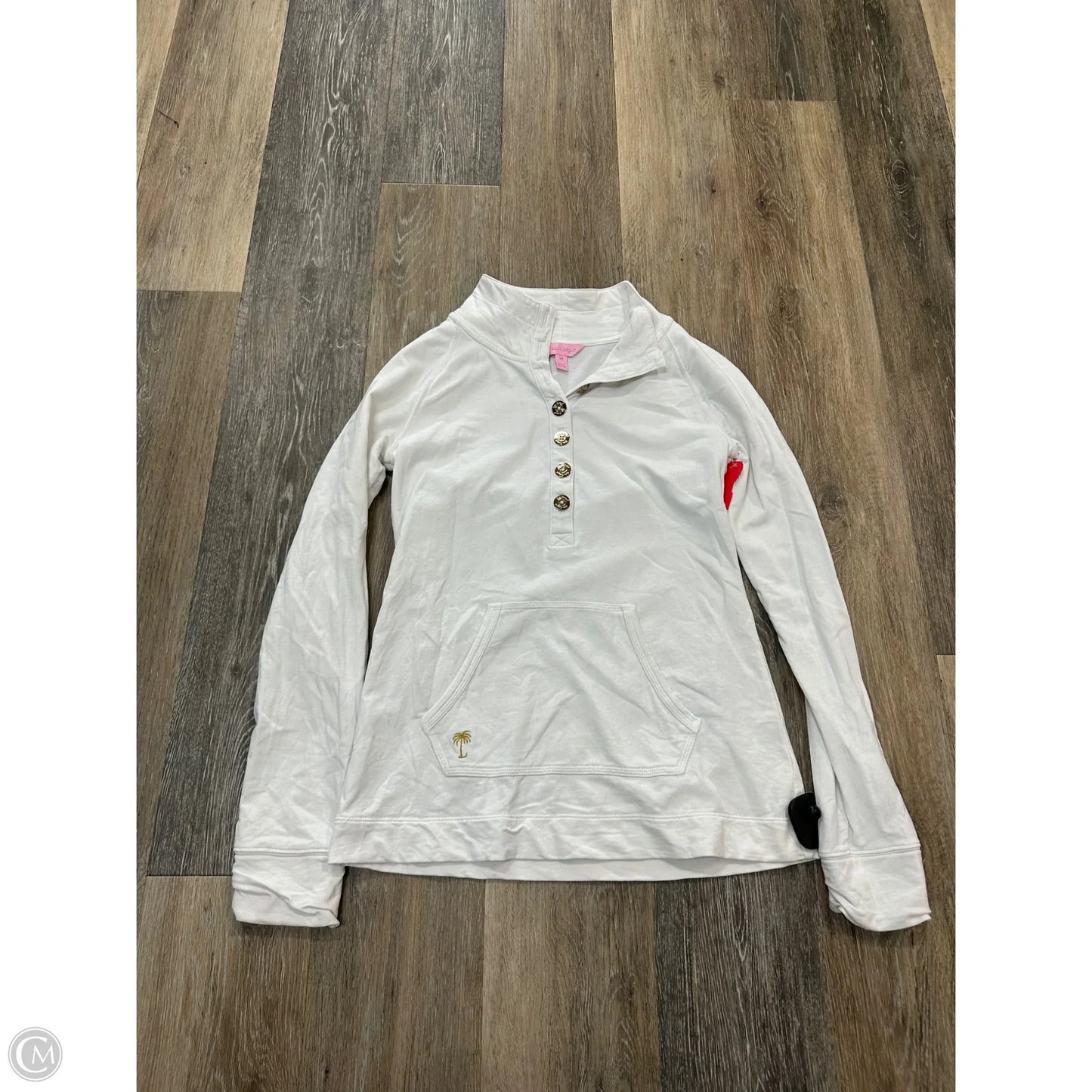 Top Long Sleeve Designer By Lilly Pulitzer In White, Size: Xs