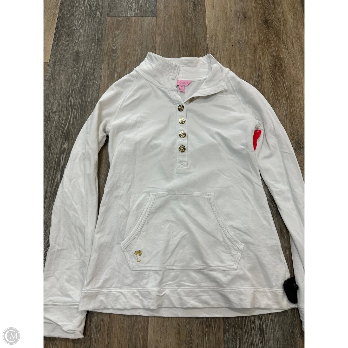 Top Long Sleeve Designer By Lilly Pulitzer In White, Size: Xs