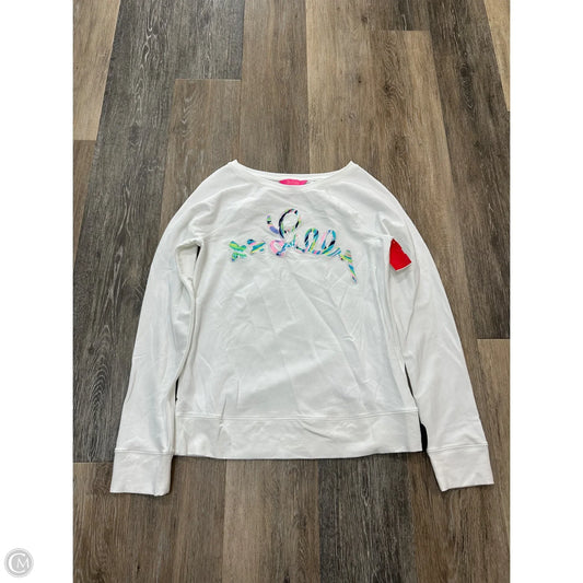Top Long Sleeve Designer By Lilly Pulitzer In White, Size: Xs