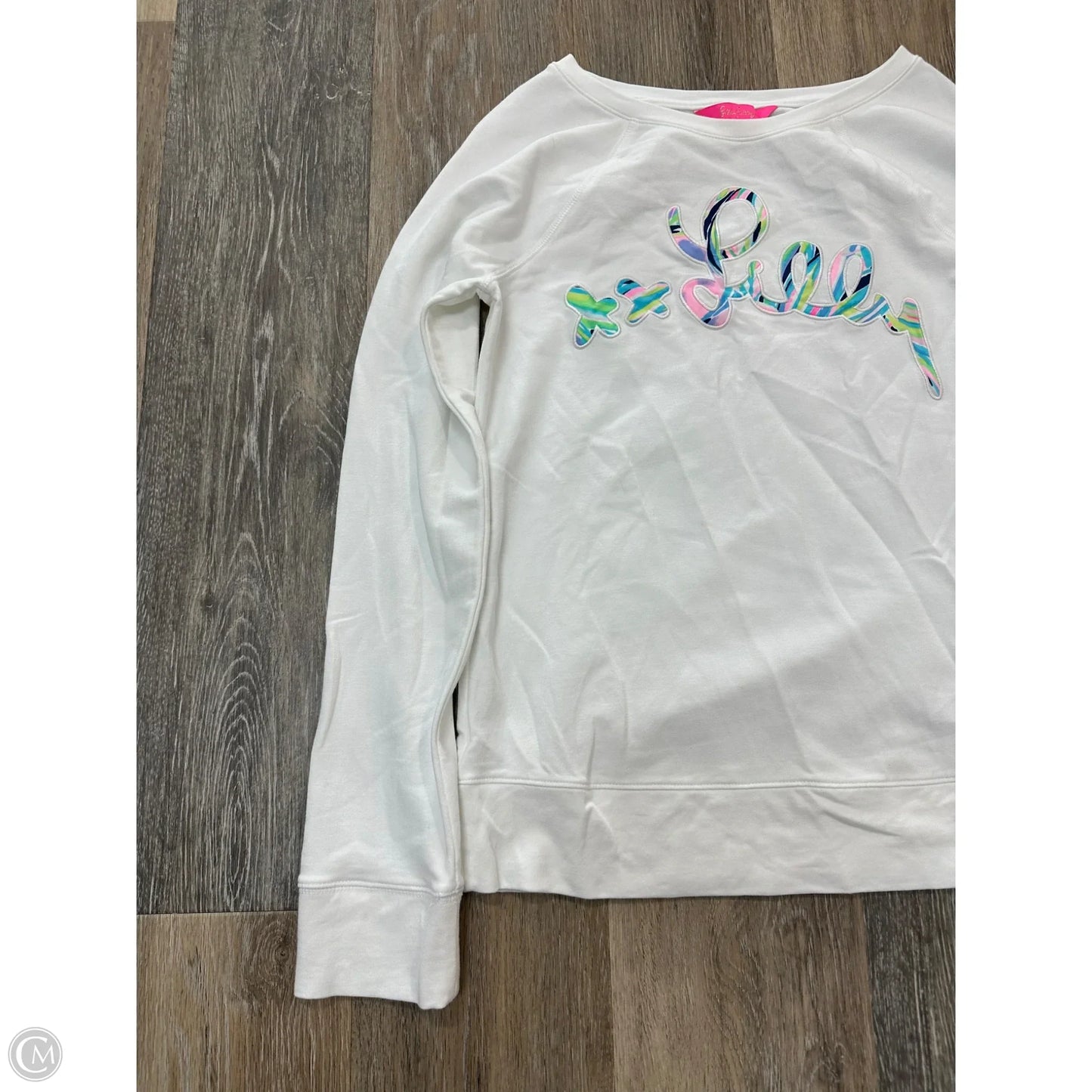 Top Long Sleeve Designer By Lilly Pulitzer In White, Size: Xs