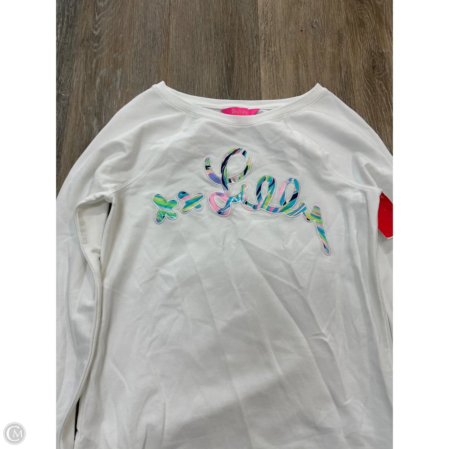 Top Long Sleeve Designer By Lilly Pulitzer In White, Size: Xs