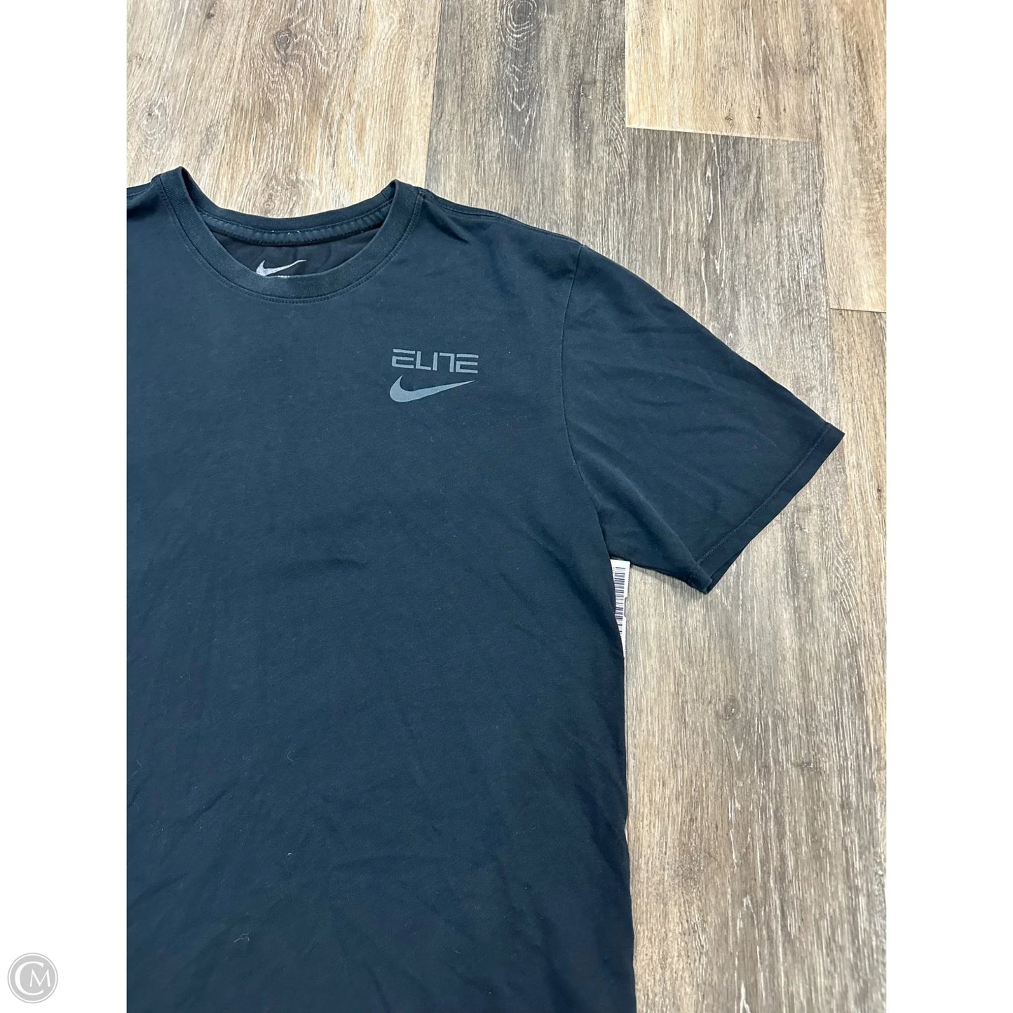 Athletic Top Short Sleeve By Nike Apparel In Black, Size: M