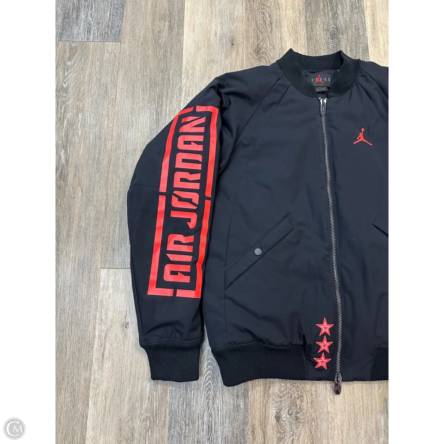 Jacket Luxury Designer By Jordan In Black, Size: S(Men’s Size)