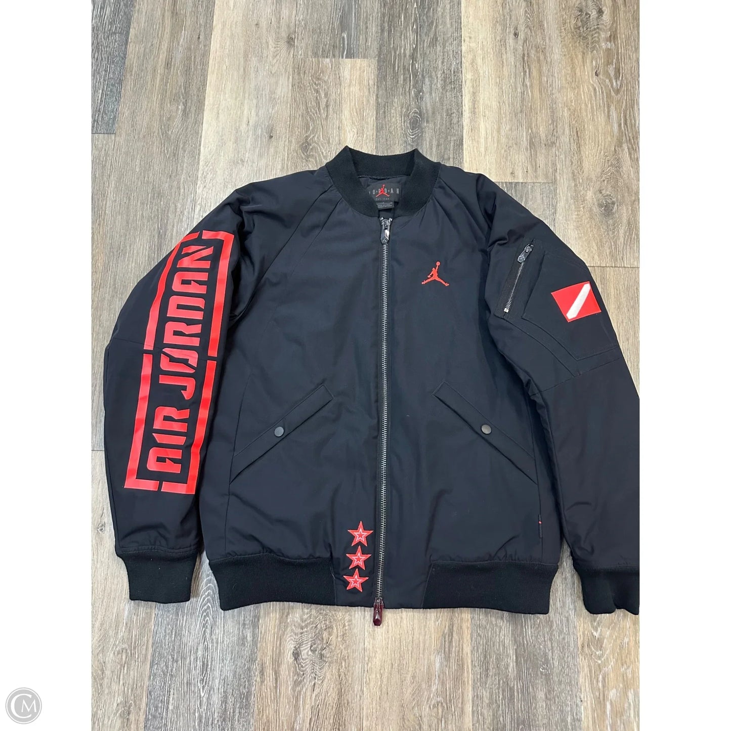 Jacket Luxury Designer By Jordan In Black, Size: S(Men’s Size)