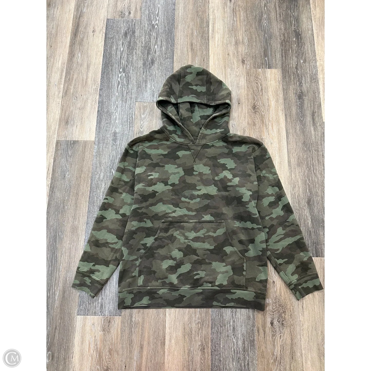 Athletic Sweatshirt Hoodie By Lululemon In Camouflage Print, Size: 10