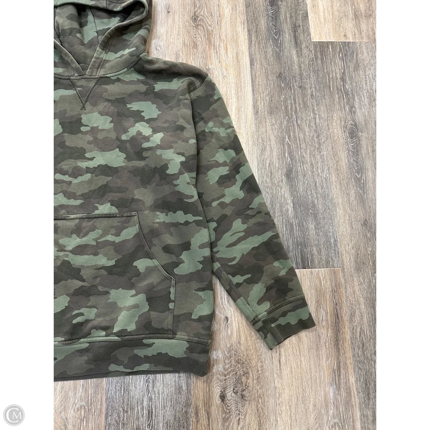 Athletic Sweatshirt Hoodie By Lululemon In Camouflage Print, Size: 10