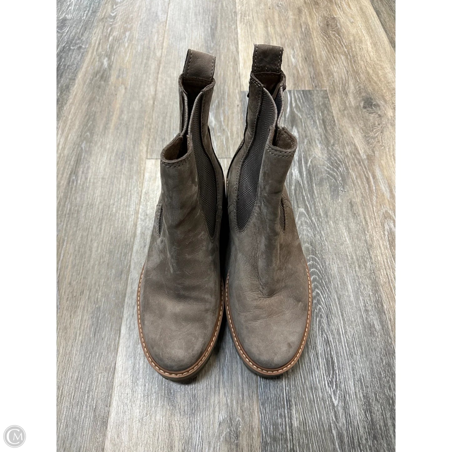 Boots Ankle Flats By Timberland In Taupe, Size: 8