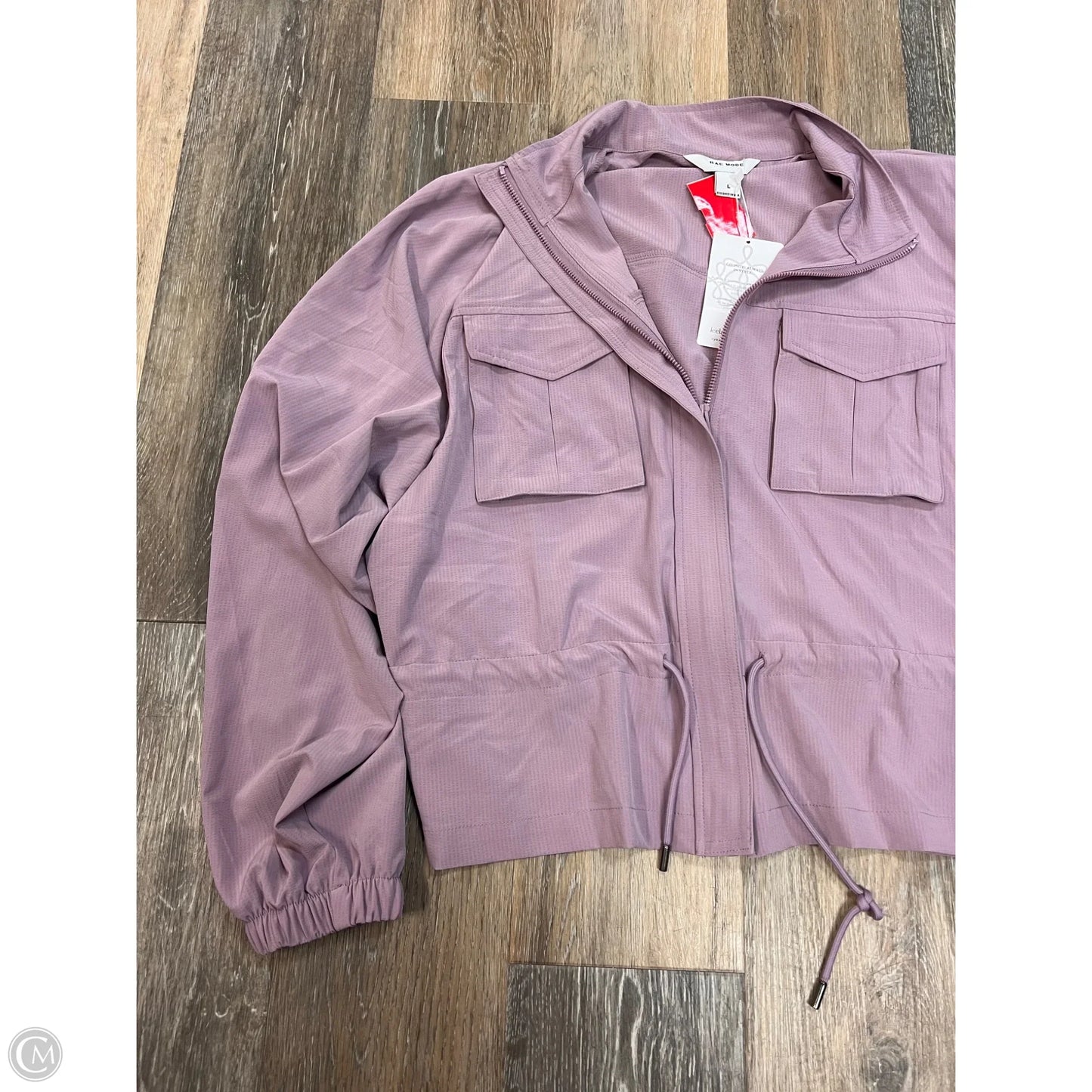 Athletic Jacket By Rae Mode In Purple, Size: L