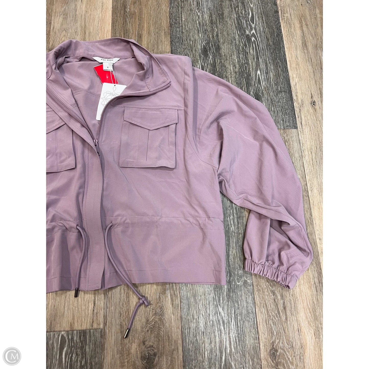 Athletic Jacket By Rae Mode In Purple, Size: L