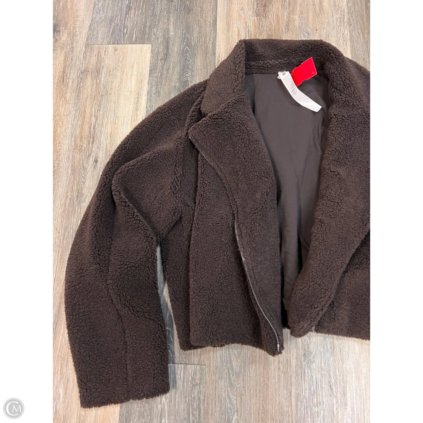 Jacket Faux Fur & Sherpa By Lululemon In Brown, Size: 12