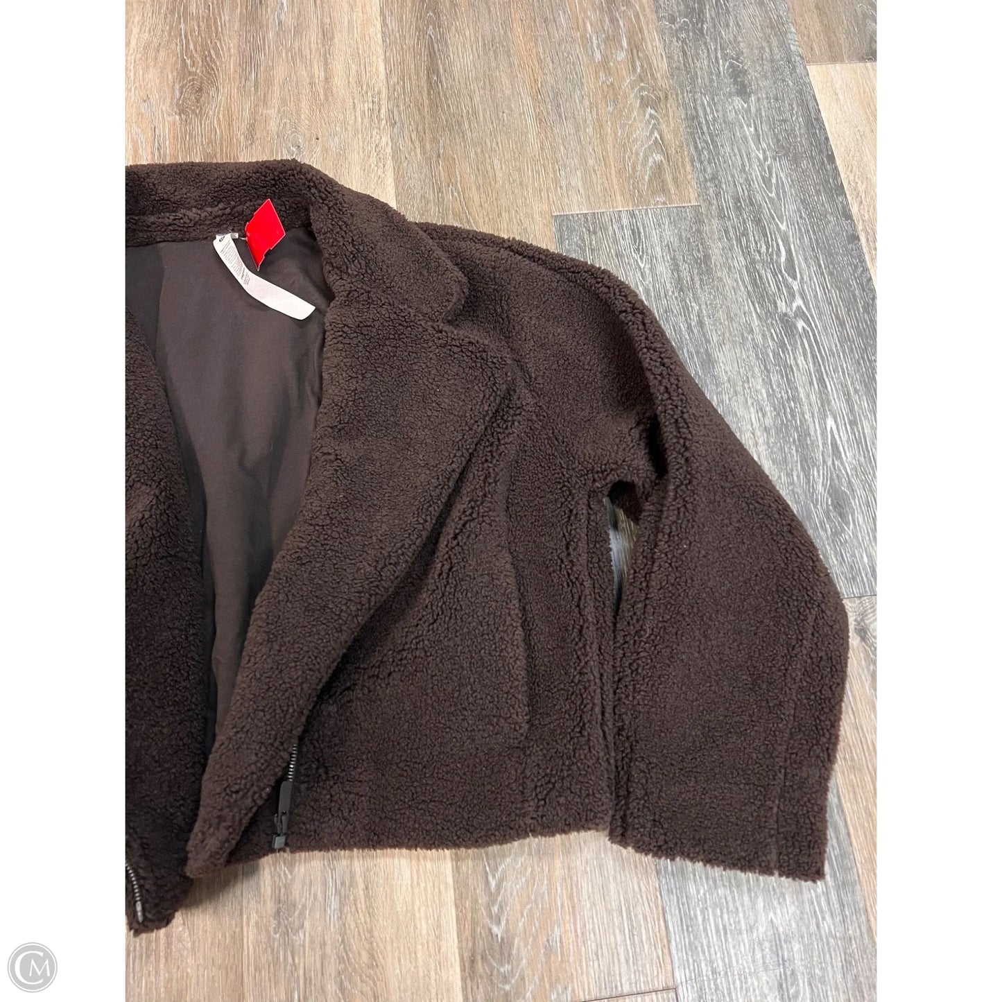 Jacket Faux Fur & Sherpa By Lululemon In Brown, Size: 12