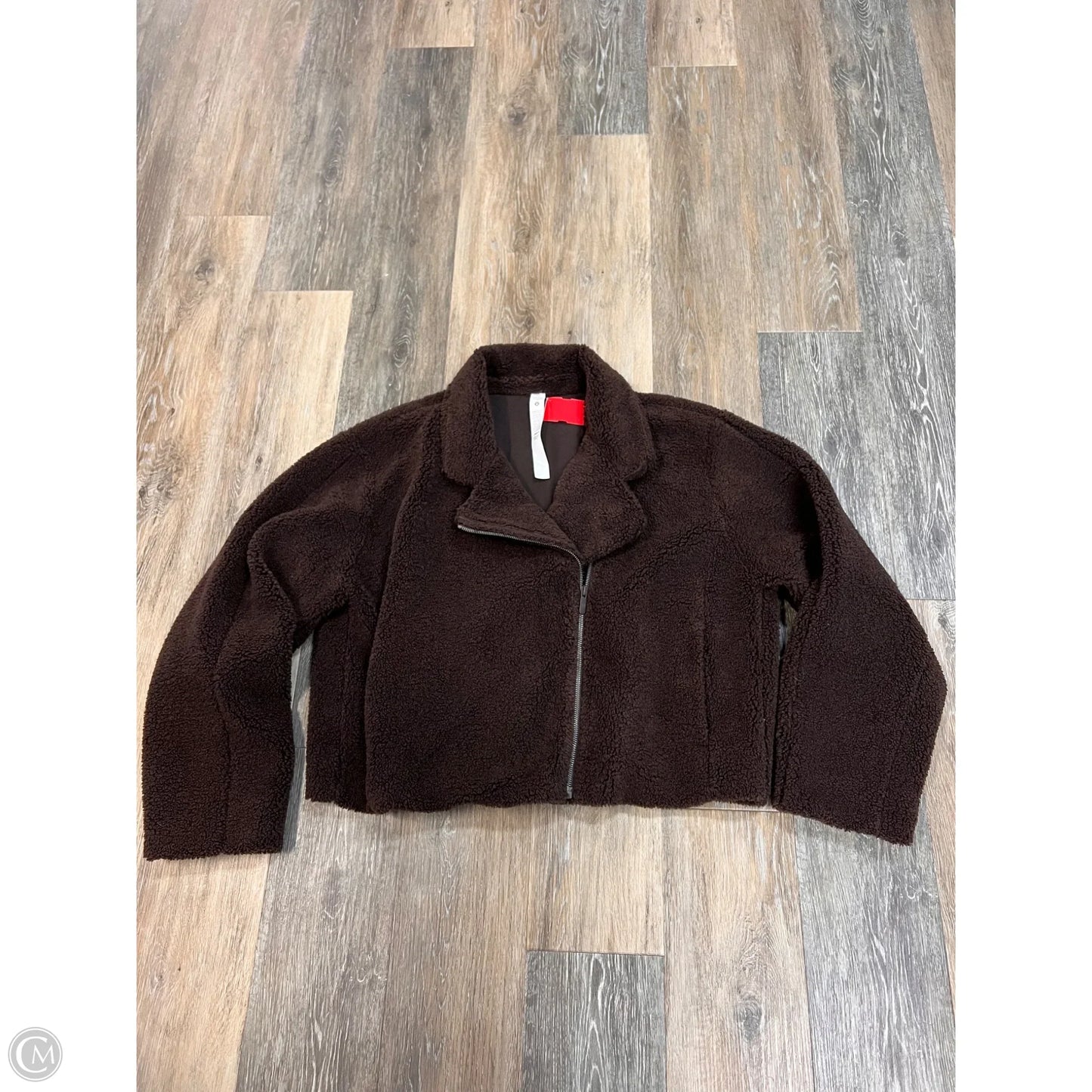 Jacket Faux Fur & Sherpa By Lululemon In Brown, Size: 12