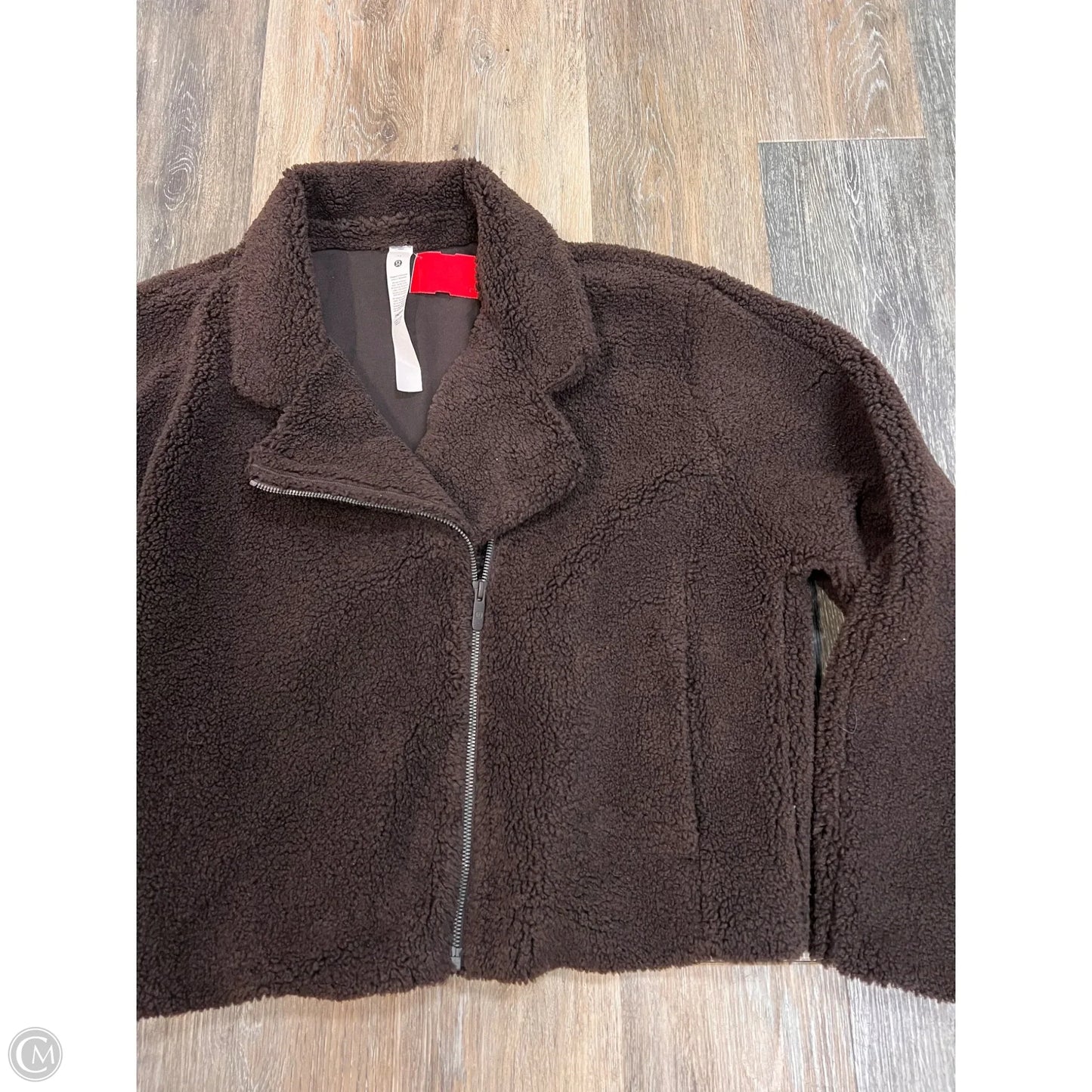Jacket Faux Fur & Sherpa By Lululemon In Brown, Size: 12