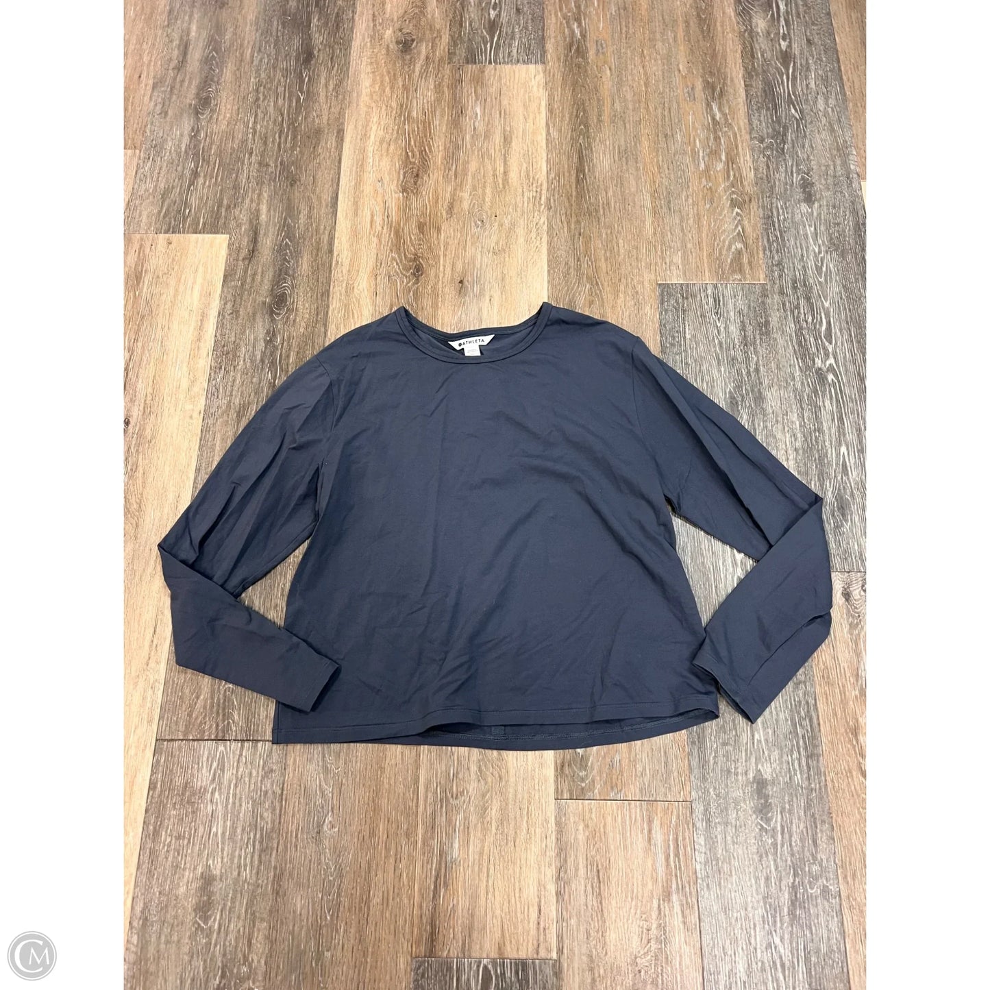 Athletic Top Long Sleeve Crewneck By Athleta In Blue, Size: L