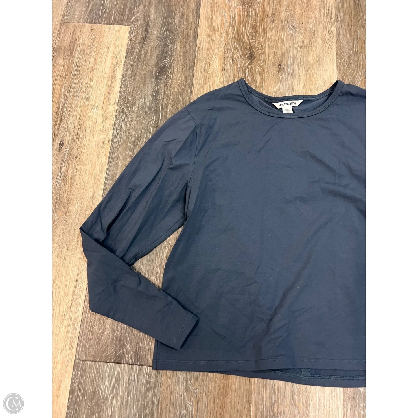 Athletic Top Long Sleeve Crewneck By Athleta In Blue, Size: L